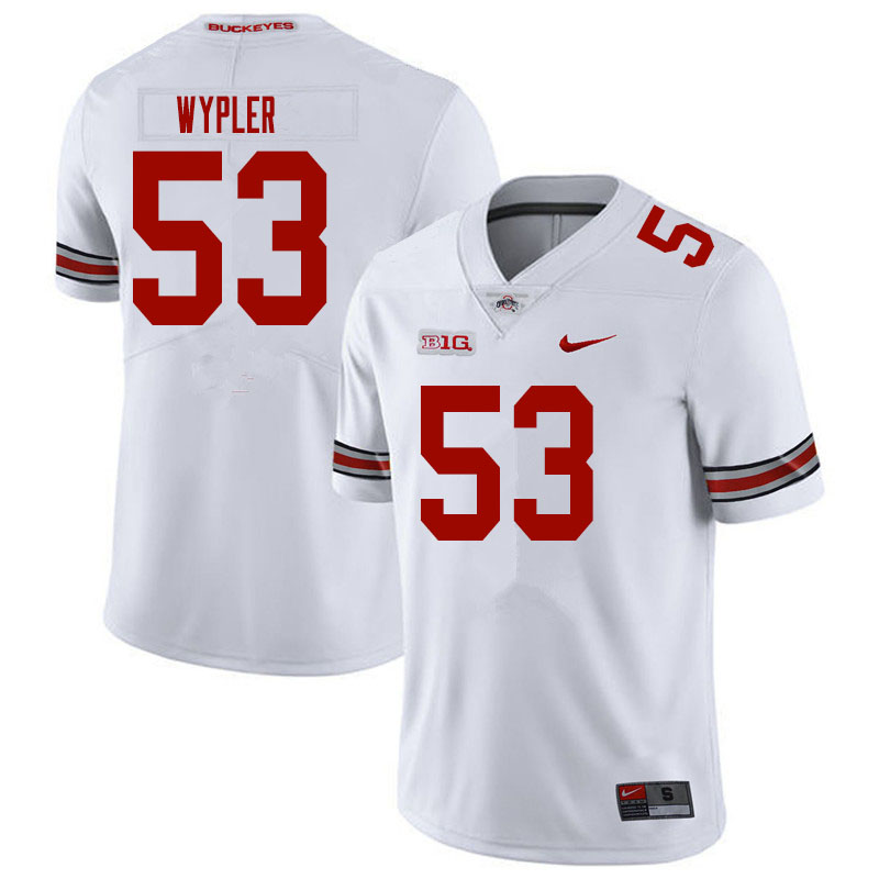 Men #53 Luke Wypler Ohio State Buckeyes College Football Jerseys Sale-White